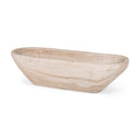 Athena Extra Large Oblong Light-Wash Reclaimed Wood Bowl - Default Title