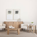Evelyn Light Brown Round EndSide Table - Default Title