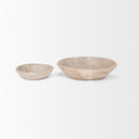 Nikita Set of 2 Large Light-Wash Reclaimed Wood Bowls - Default Title