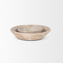 Nikita Set of 2 Large Light-Wash Reclaimed Wood Bowls - Default Title