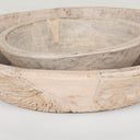 Nikita Set of 2 Large Light-Wash Reclaimed Wood Bowls - Default Title