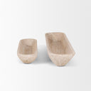 Athena Set of 2 Extra Large Light-Wash Reclaimed Wood Trays - Default Title