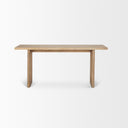 Grier 65 Light Brown Solid Wood w Cane Console Table - Default Title