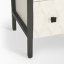 Savannah White Fir Veneer w Gray Metal 6-Drawer Sideboard - Default Title
