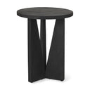 Mattius Black Wood Accent Table - Default Title