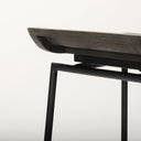 Givens 2425H Seat Height Black Wood Seat Black Frame Stool - Default Title