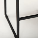Givens 2425H Seat Height Black Wood Seat Black Frame Stool - Default Title