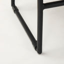 Givens 2425H Seat Height Black Wood Seat Black Frame Stool - Default Title