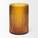 Dawn Short Amber Glass Vase - Default Title