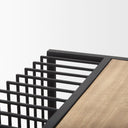 Miles Black Metal w Light Wood Nesting EndSide Table - Default Title