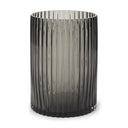 Dawn Short Smokey Black Glass Vase - Default Title
