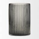Dawn Short Smokey Black Glass Vase - Default Title