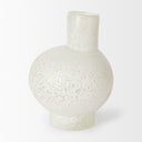Heket Short White Glass Vase - Default Title