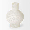 Heket Short White Glass Vase - Default Title