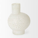 Heket Short White Glass Vase - Default Title