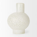 Heket Short White Glass Vase - Default Title