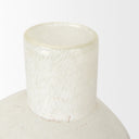 Heket Short White Glass Vase - Default Title