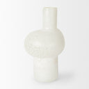 Heket Tall White Glass Vase - Default Title