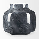 Masai Small Black Mottled Glass Vase - Default Title