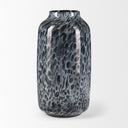 Masai Medium Black Mottled Glass Vase - Default Title