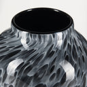 Masai Medium Black Mottled Glass Vase - Default Title
