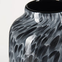 Masai Medium Black Mottled Glass Vase - Default Title