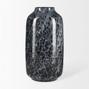 Masai Large Black Mottled Glass Vase - Default Title