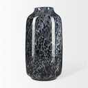 Masai Large Black Mottled Glass Vase - Default Title