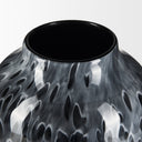Masai Large Black Mottled Glass Vase - Default Title