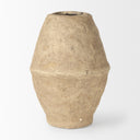 Rundal Small Beige Paper Mache Vase - Default Title