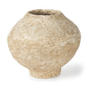 Ritu Small Beige Paper Mache Pot Vase - Default Title