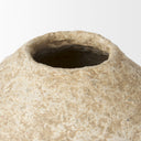 Ritu Small Beige Paper Mache Pot Vase - Default Title