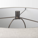 Piven Black w Gray Wash Textured Ceramic Table Lamp - Default Title