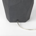 Piven Black w Gray Wash Textured Ceramic Table Lamp - Default Title