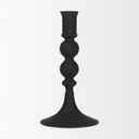 Haute Small Matte Black Blown Glass Candlestick - Default Title