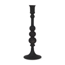 Haute Large Matte Black Blown Glass Candlestick - Default Title