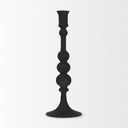 Haute Large Matte Black Blown Glass Candlestick - Default Title