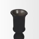 Haute Large Matte Black Blown Glass Candlestick - Default Title