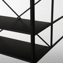 Amika White Marble Top Black Metal Base Kitchen Island - Default Title