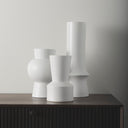 Laforge 94H Small White Ceramic Vase - Default Title