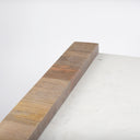 Athens 480L x 280W x 160H Light Brown Wood and White Marble Coffee Table - Default Title