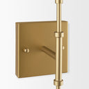 Edie Brushed Gold Metal w Frosted Glass Globes 2-Light Wall Sconce - Default Title