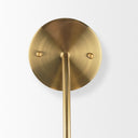 Cybill Brushed Brass w White Metal Shade 1-Light Wall Sconce - Default Title