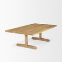 Viktor 55L Light Brown Solid Wood Coffee Table - Default Title
