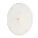 Dolly Brushed Gold Metal w Alabaster Shade 4-Light Wall Sconce - Default Title