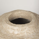Rama Small Beige Paper Mache Floor Vase - Default Title