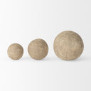 Sunita Set of 3 Gray Paper Mache Orbs - Default Title