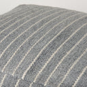 Kensie Large Blue Striped Pouf - Default Title