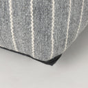 Kensie Large Blue Striped Pouf - Default Title