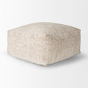 Khloe Large Cream Pouf - Default Title